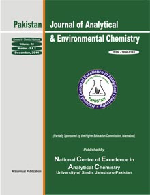 Pakistan Journal of Analytical and Environmental Chemistry