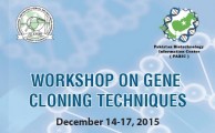 workshop on gene cloning 2015